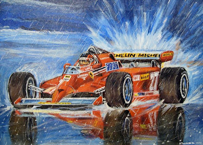 Жиль Вильнев Ferrari - картина от Roman Goloseev