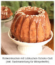 Rotweinkuchen mit Lebkuchen-Schoko-Guß Rotweinkuchen mit Lebkuchen-Schoko-Guß