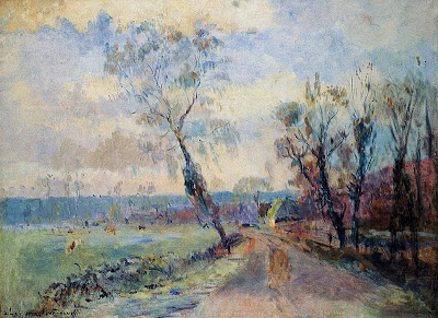 Albert Lebourg - Hondouville, an Afternoon at the End of Winter