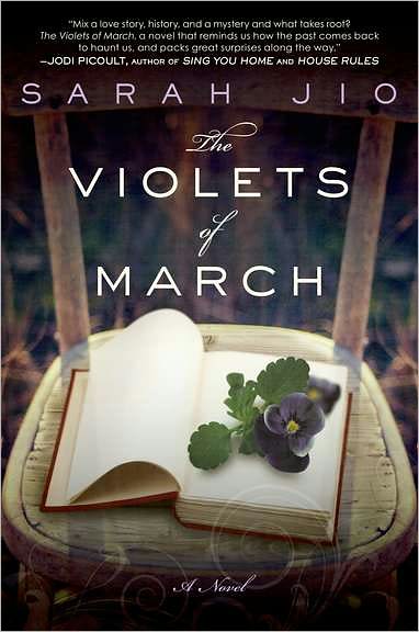 book cover for The Violets of March