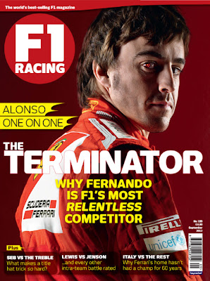 Фернандо Алонсо на обложке сентябрьского F1 Racing 2012