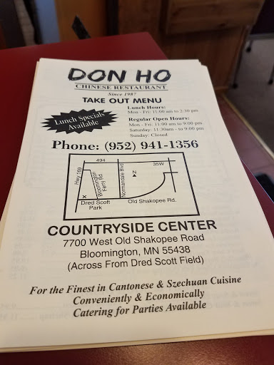 Chinese Restaurant «Don Ho Restaurant», reviews and photos, 7700 W Old Shakopee Rd, Minneapolis, MN 55438, USA