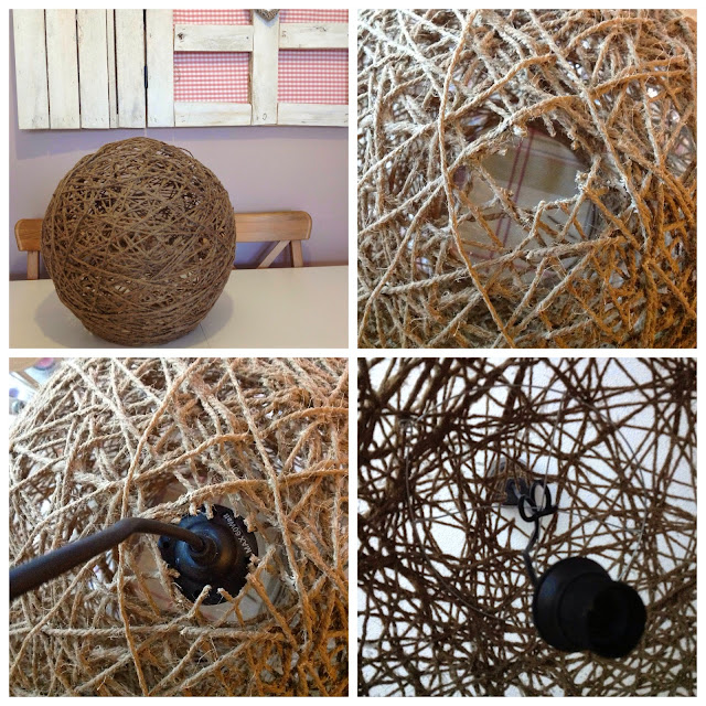 Tuki&apple home: diy: lámparas de hilo o cuerda