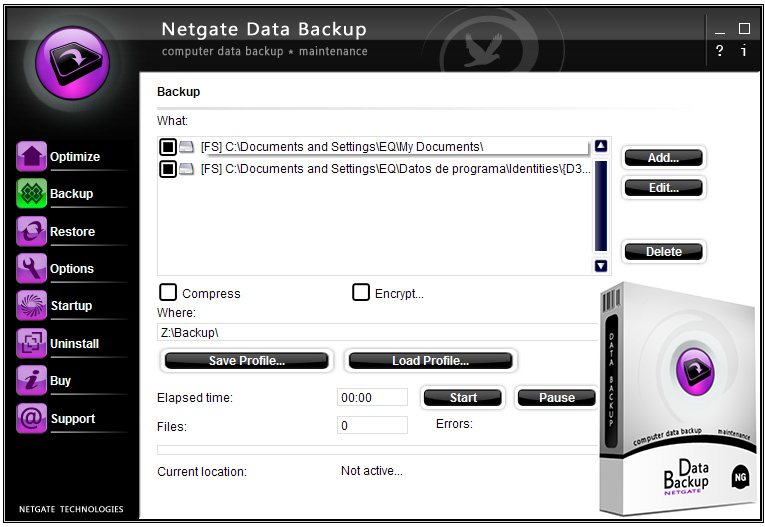 Baixar NETGATE Data Backup