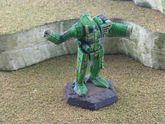 Basing Mechs Made Simple! BattleTech miniature basing with flock