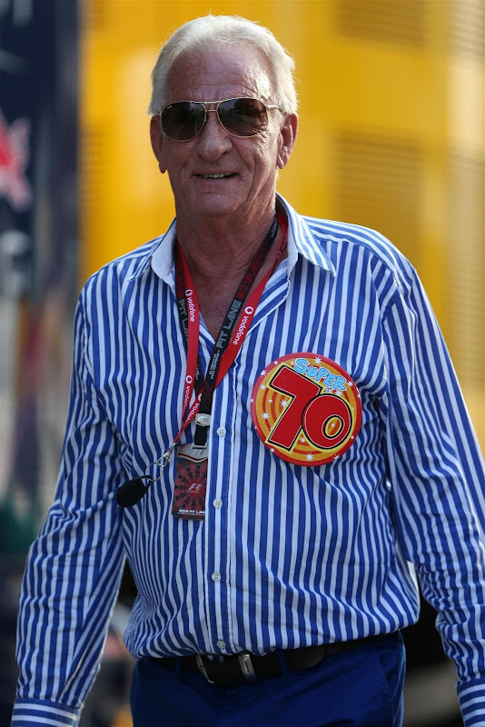 Джон Баттон празднует 70-летие на Гран-при Венгрии 2013