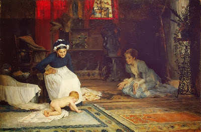Albert Edelfelt - In the Nursery