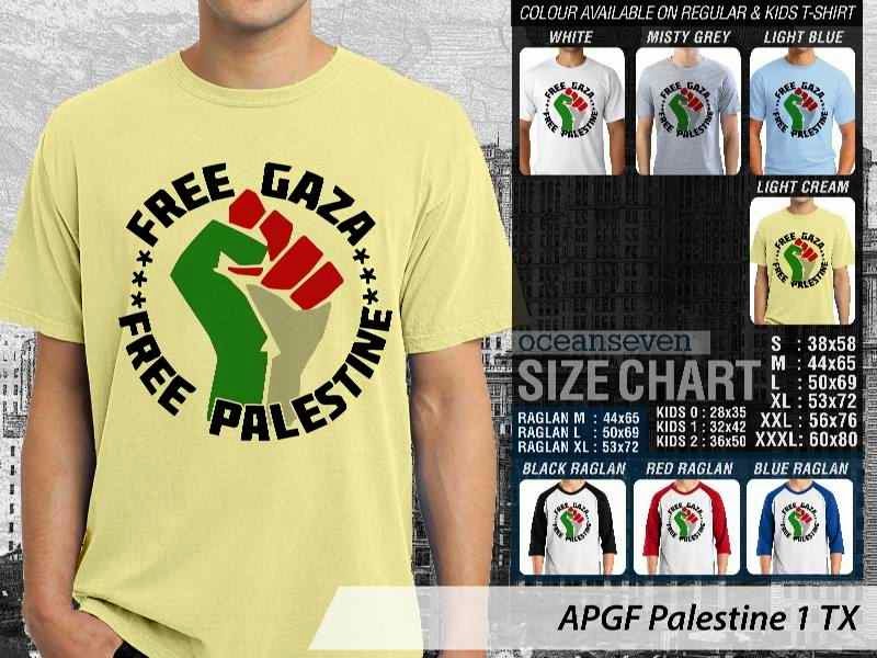 Kaos Muslim Islam Palestine 1 distro ocean seven