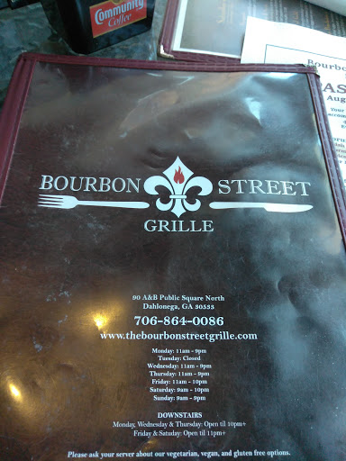Cajun Restaurant «Bourbon Street Grille», reviews and photos, 90 Public Square N, Dahlonega, GA 30533, USA