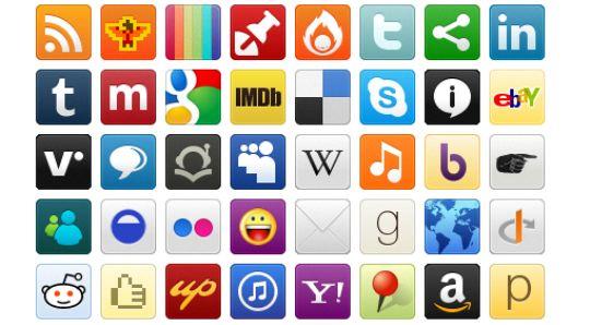 17Beautiful Social media Icon sets for Bloggers Social+media+mini+icon+set