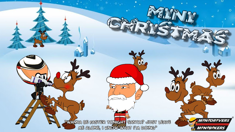 Кими Райкконен напаивает водкой северных оленей Санты - Рождественский комикс MiniDrivers