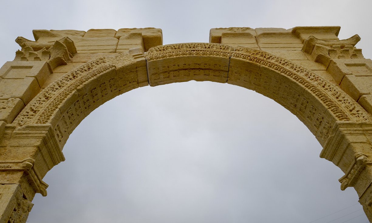 Syria's Palmyra arch recreated in London Syria's Palmyra arch recreated in London