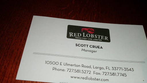 Seafood Restaurant «Red Lobster», reviews and photos, 10500 Ulmerton Rd, Largo, FL 33771, USA