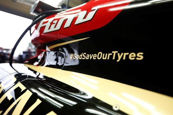 GodSaveOurTyres на болиде Lotus на Гран-при Великобритании 2013