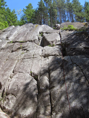 Rope down Pee Wee (5.7) with Buster (5.7) to the left