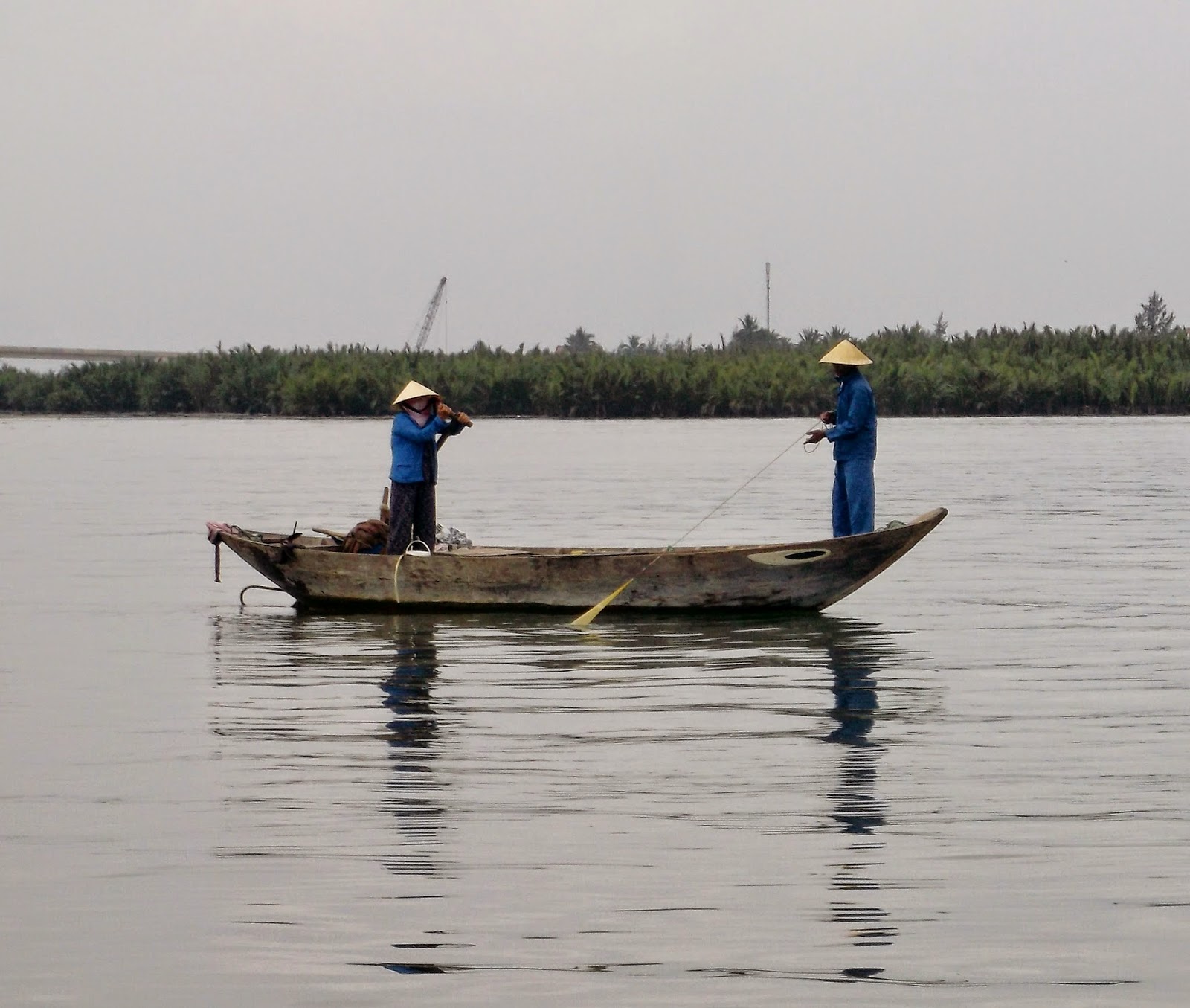 Man Standing in Boat on Water with Fishing Nets at Sunrise in Hoi an,  Vietnam Stock Photo - Image of dusk, tourism: 305252238