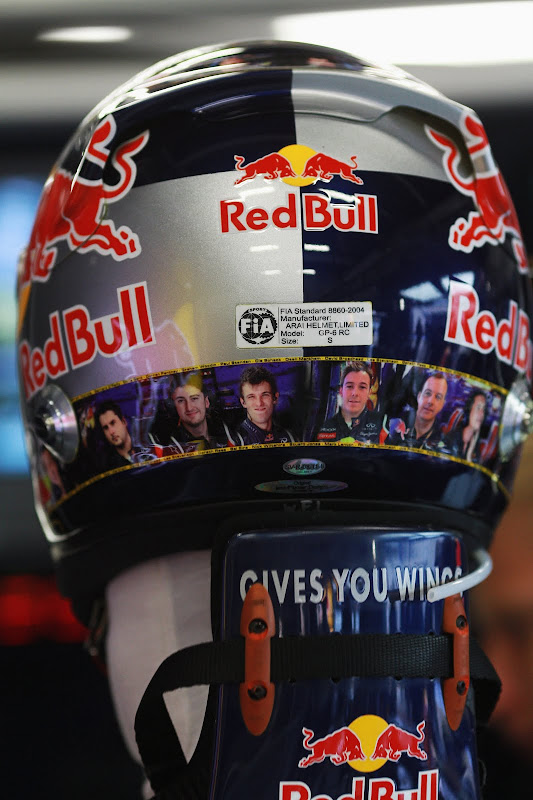 Новый шлем Себастьяна Феттеля для Гран-при Великобритании 2011