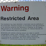 I went for a bike ride without the escort they requested.  I wish I could show you what was behind the sign....because it was really cool....but then they'd have to kill you (and me)