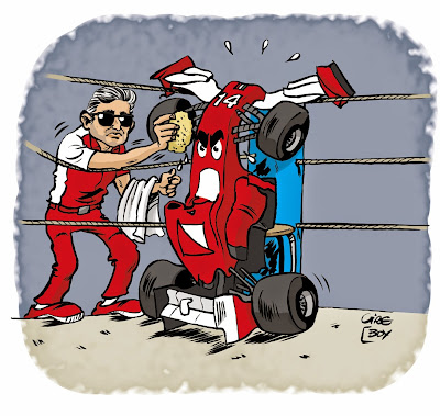 Марко Маттиаччи готовит Ferrari к битве на Барселоне - комикс Cirebox перед Гран-при Испании 2014