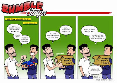 Даниэль Риккардо занимает месть Марка Уэббера в Red Bull - комикс Rumble Strips