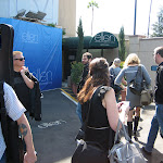We all pile in to the Ellen studio on the WB lot