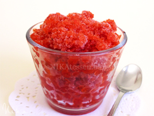 granita de fresa