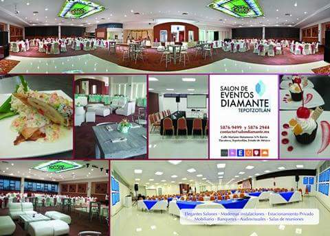 Salón Diamante, Mariano Matamoros S/N, Tlacateco, 54605 Tepotzotlán, Méx., México, Sala de banquetes | EDOMEX