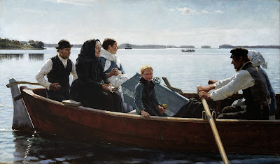 Albert Edelfelt - Conveying a Child's Coffin - Google Art Project
