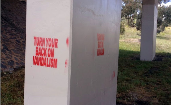 turn your back on vandalism