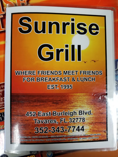 Restaurant «Sunrise Grill», reviews and photos, 462 E Burleigh Blvd, Tavares, FL 32778, USA