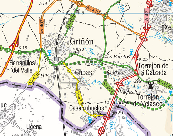 Asfaltado de la M-404 entre Griñón y Torrejón de La Calzada | es por madrid