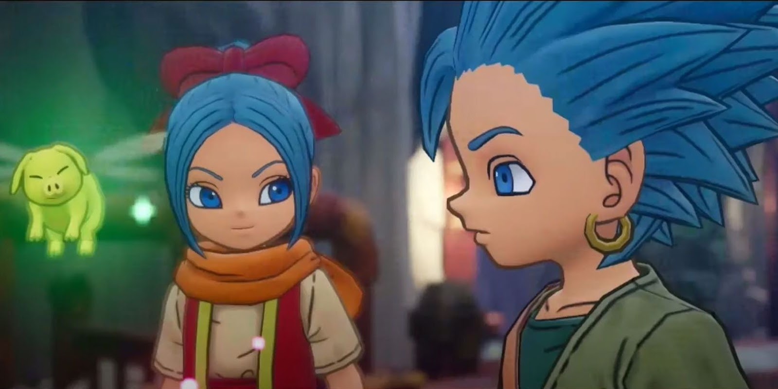 Mia and Erik in Dragon Quest treasures