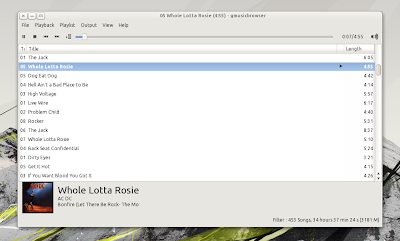 gMusicBrowser Audacious layout