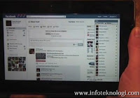 Menjalankan Facebook di Blackberry Playbook