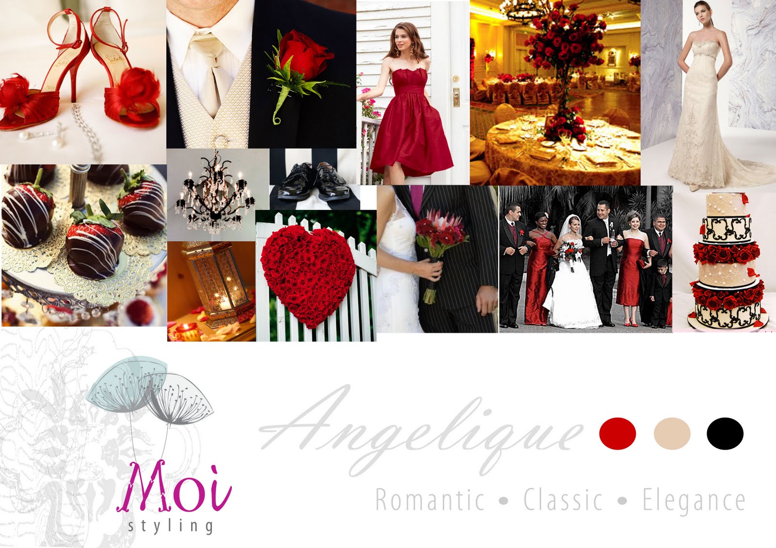 a red and black wedding. a red and black wedding.