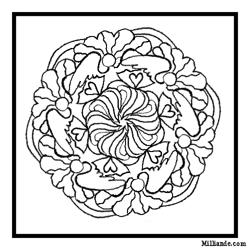 Printable Mandala Coloring Pages for Adults and Teens - mandala printable coloring pages