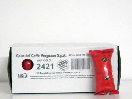 100 Capsule Biodè caffè Vergnano Espresso Crema 100 Capsule Biodè caffè Vergnano Espresso Crema