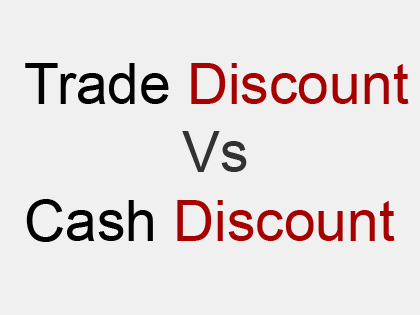 distinguish between trade and cash discount