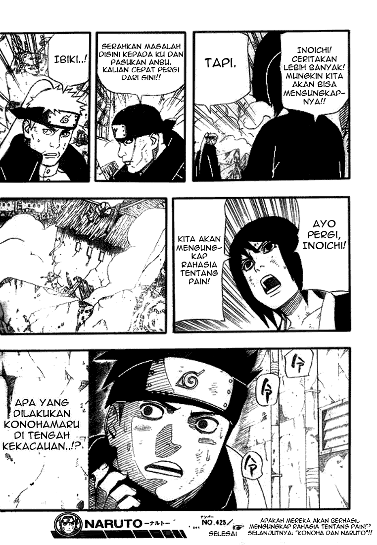 Baca Manga, Baca Komik, Naruto Chapter 425, Naruto 425 Bahasa Indonesia, Naruto 425 Online