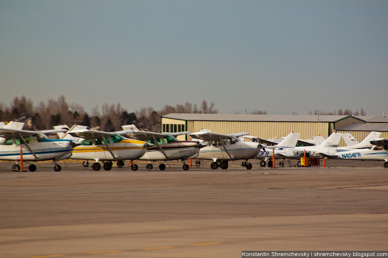 USA Colorado Denver Centennial Airport Tower США Колорадо Денвер Сентенниал Аэропорт APA KAPA Cessna 172R