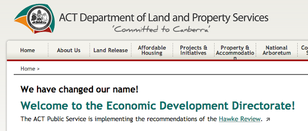 land and property services becomes economic development