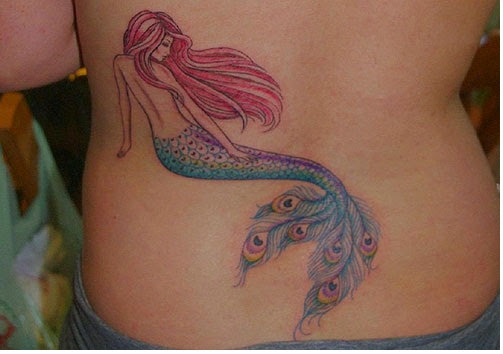 Mermaid Tattoos on lower back