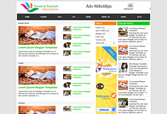 Travel and Tourism Blogger Templates Travel and Tourism Blogger Templates