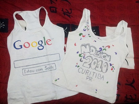 Camisetas customizadas com caneta