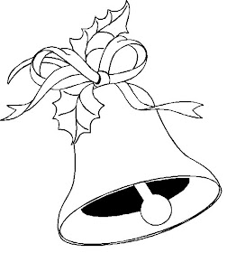 Beautiful Christmas bell coloring pages