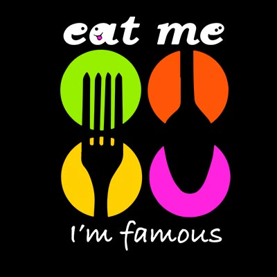 EAT ME I'M FAMOUS logo