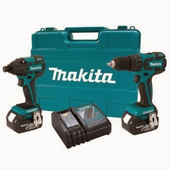 Makita LXT239 18-Volt LXT Lithium-Ion Brushless Cordless 2-Piece Combo Kit W/ 2 Batteries