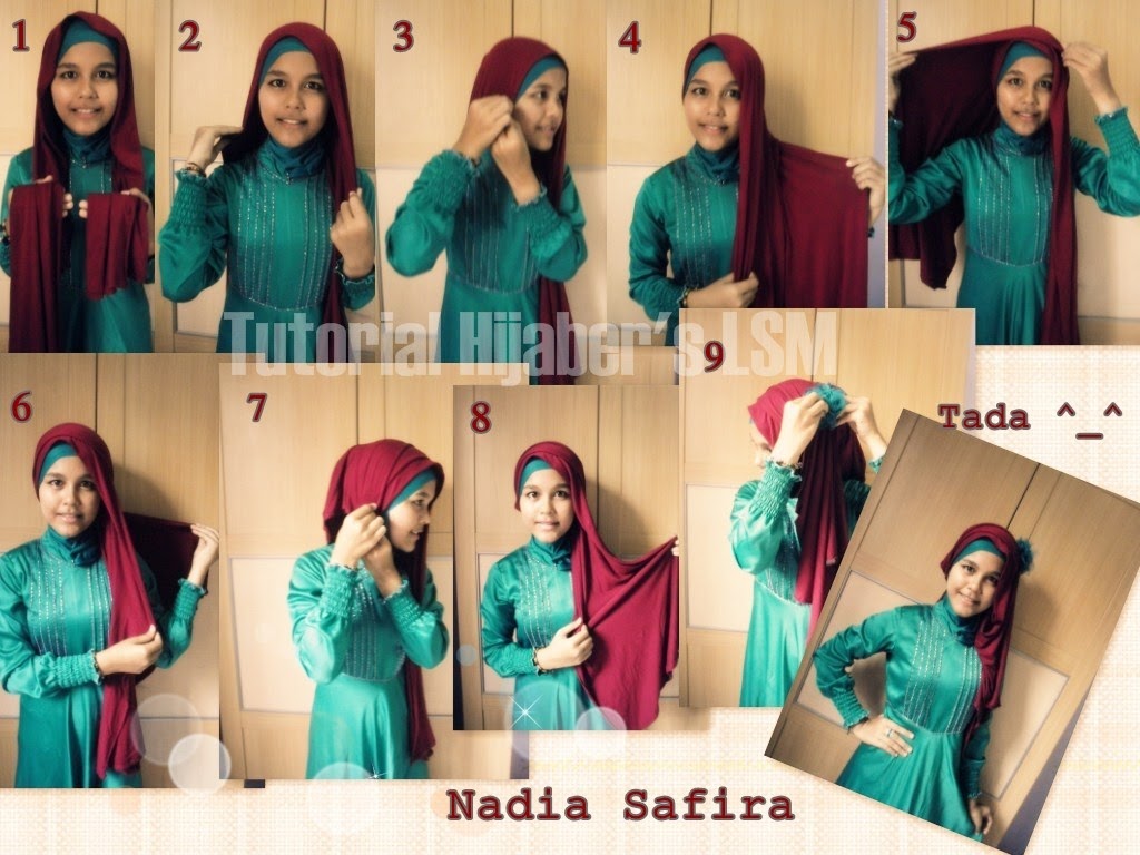 84 Gambar Lengkap Tutorial Hijab Pesta Pashmina Sifon Paling Dicari