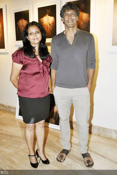Model turned actor Milind Soman during a photo exhibition, held at Tao art gallery in Mumbai on February 1, 2013. (Pic: Viral Bhayani)