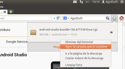 Instalar Android Studio en Linux Ubuntu Desktop 12.04